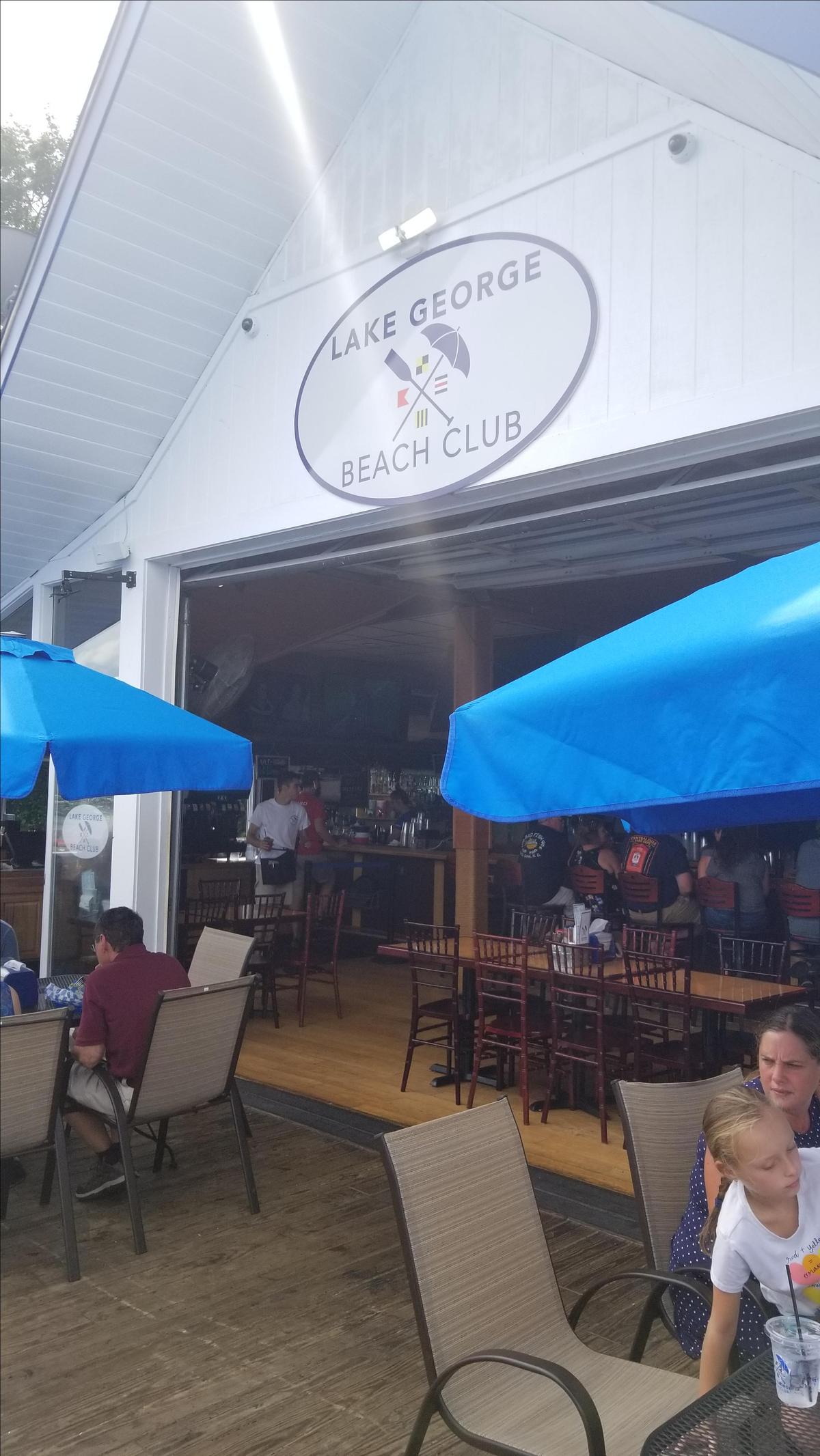 Lake George Beach Club restaurant view 2