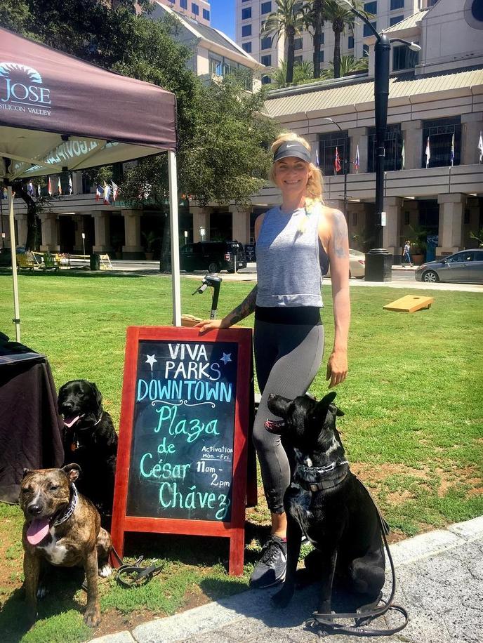 Visit Plaza de Cesar Chavez in San Jose with your dog. Walk your dog in Plaza de Cesar Chavez, also known Cesar Chavez Park, in San Jose.