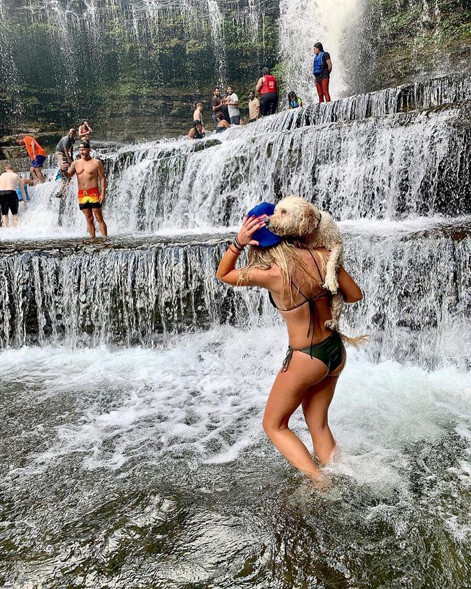 Let Fido Splash Around After a Pet-Friendly Waterfall Hike in Cummins Falls State Park. Take Your Dog on a Pet-Friendly Waterfall Hike in Cookeville, TN.