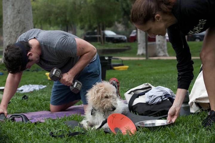 Your dog is your workout partner at Thank Dog! Bootcamp.
