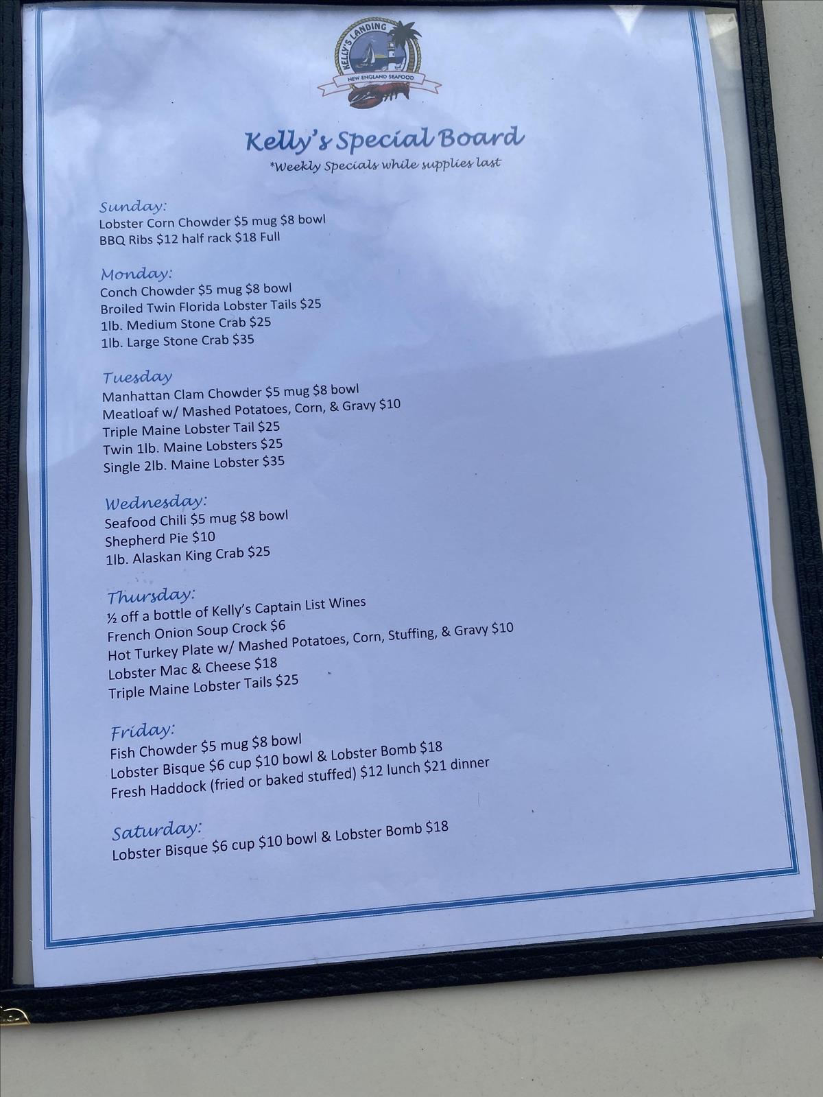 Kelly's Landing New England Seafood restaurant view 2