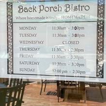 Back Porch Bistro restaurant view 8