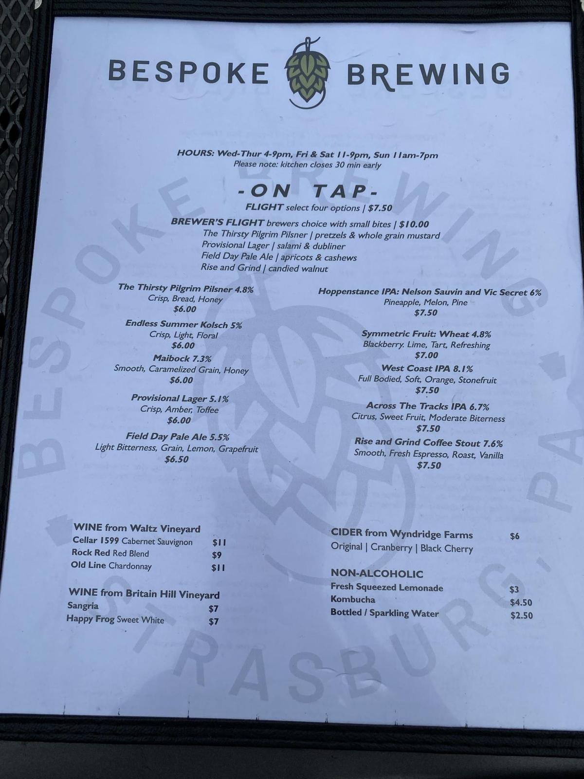 Bespoke Brewing restaurant view 5