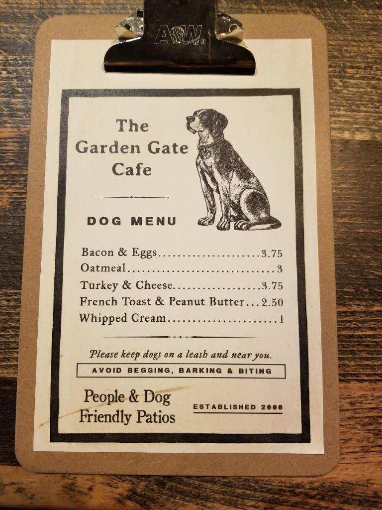 The Garden Gate Cafe Is Pet Friendly