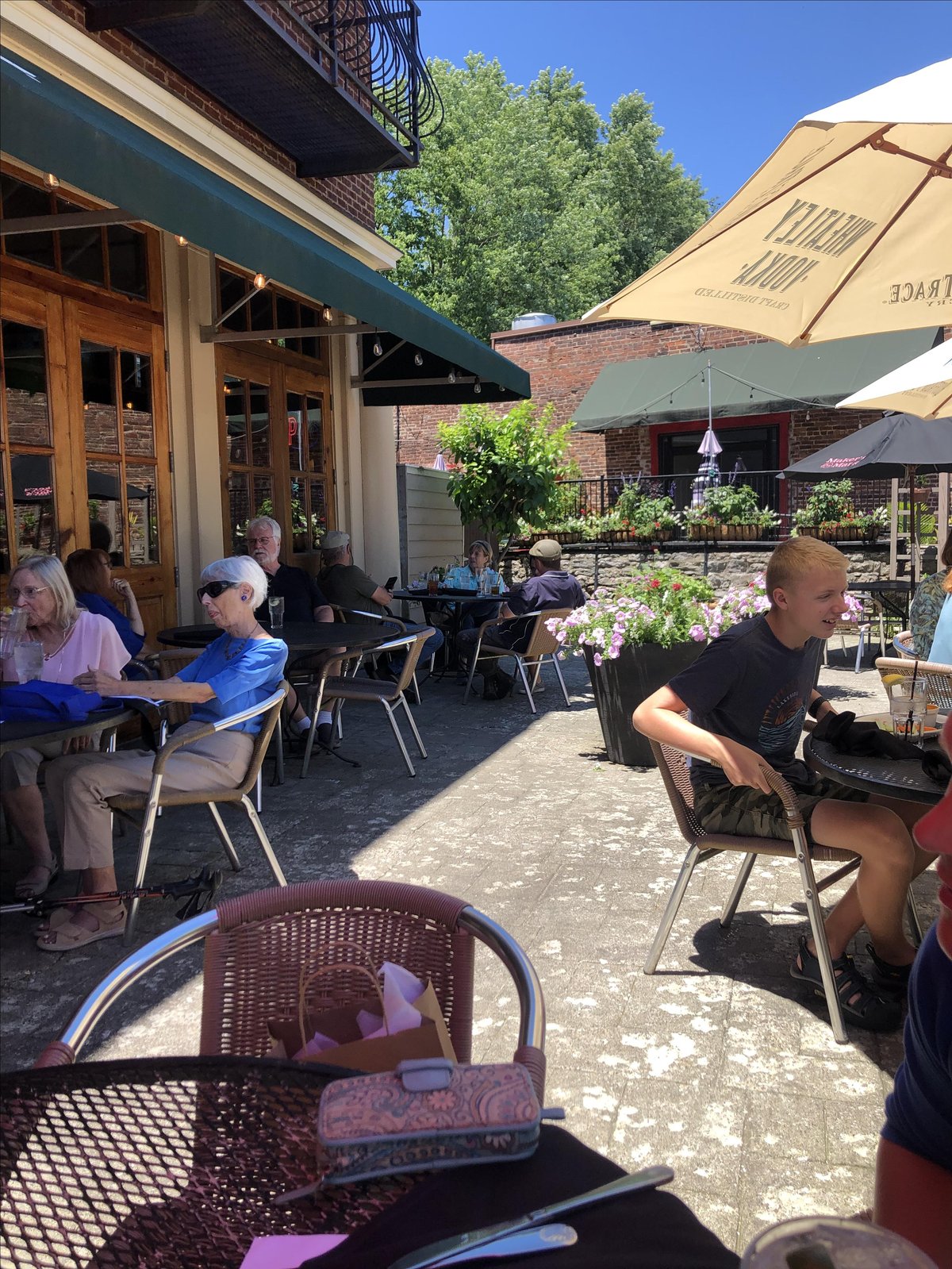 Dine on the pet-friendly patio at The Goose & Gander in Midway, KY.