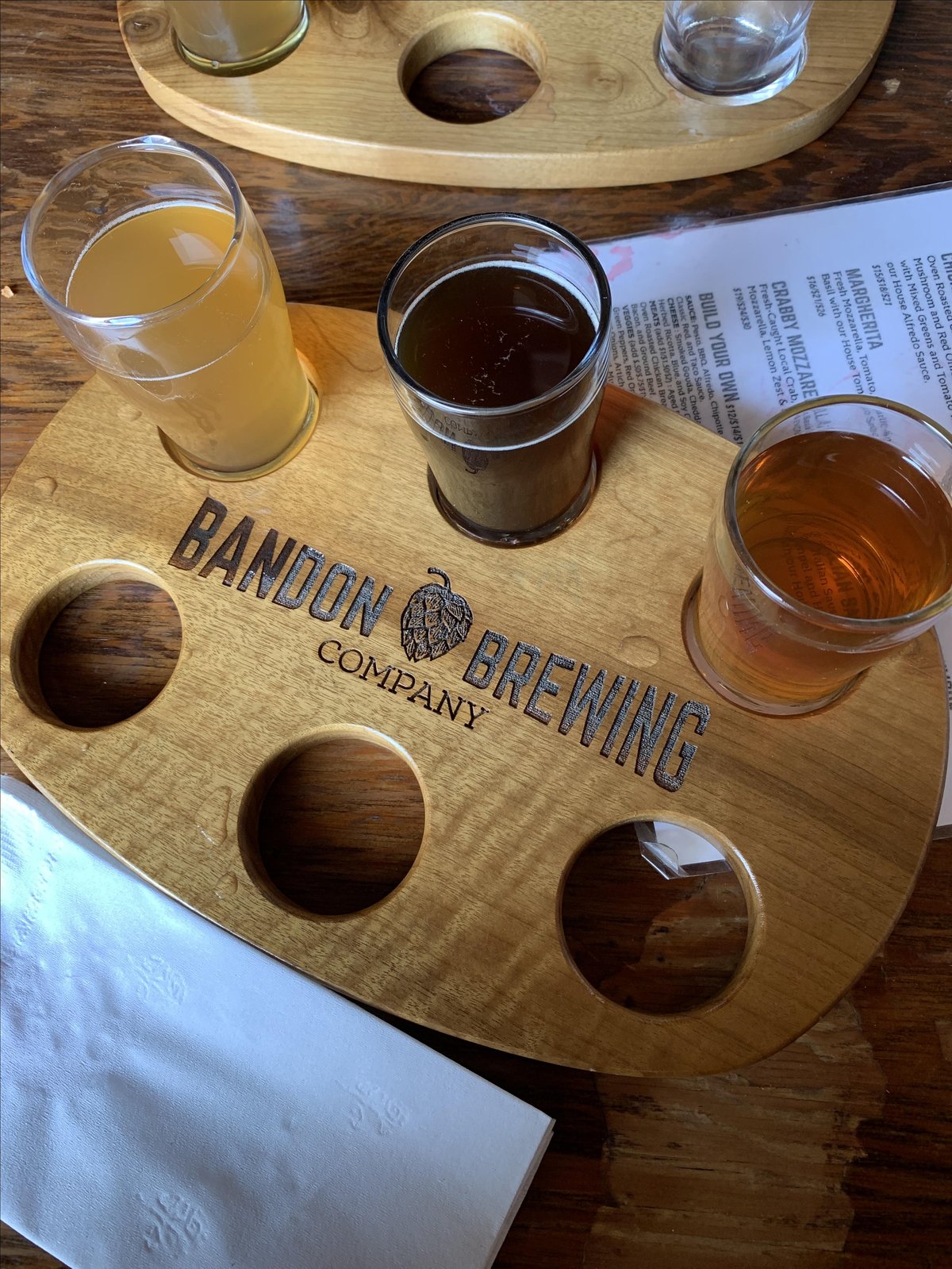 Try a flight at Bandon Brewing Company, a dog-friendly brewpub in Bandon, Oregon.