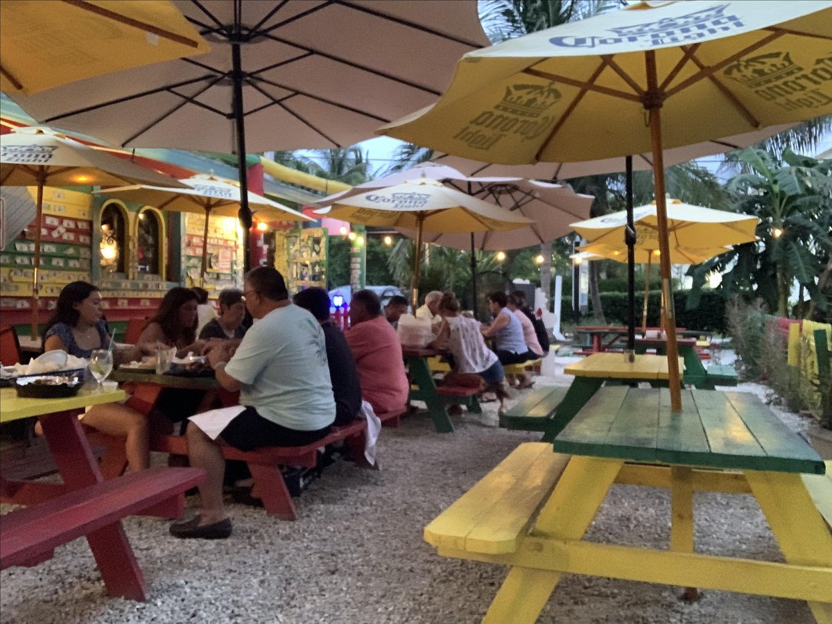Dine with Fido on the dog-friendly patio at Cantina Captiva in Captiva, Florida.