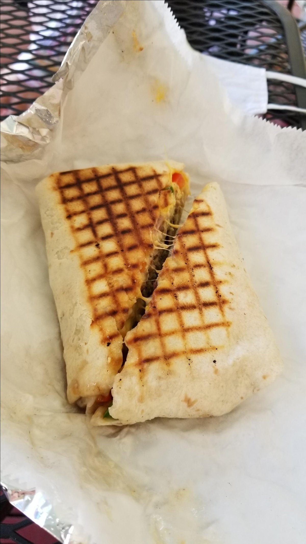 Photo of a panini from Before & After, a dog-friendly eatery in Sperryville, VA.