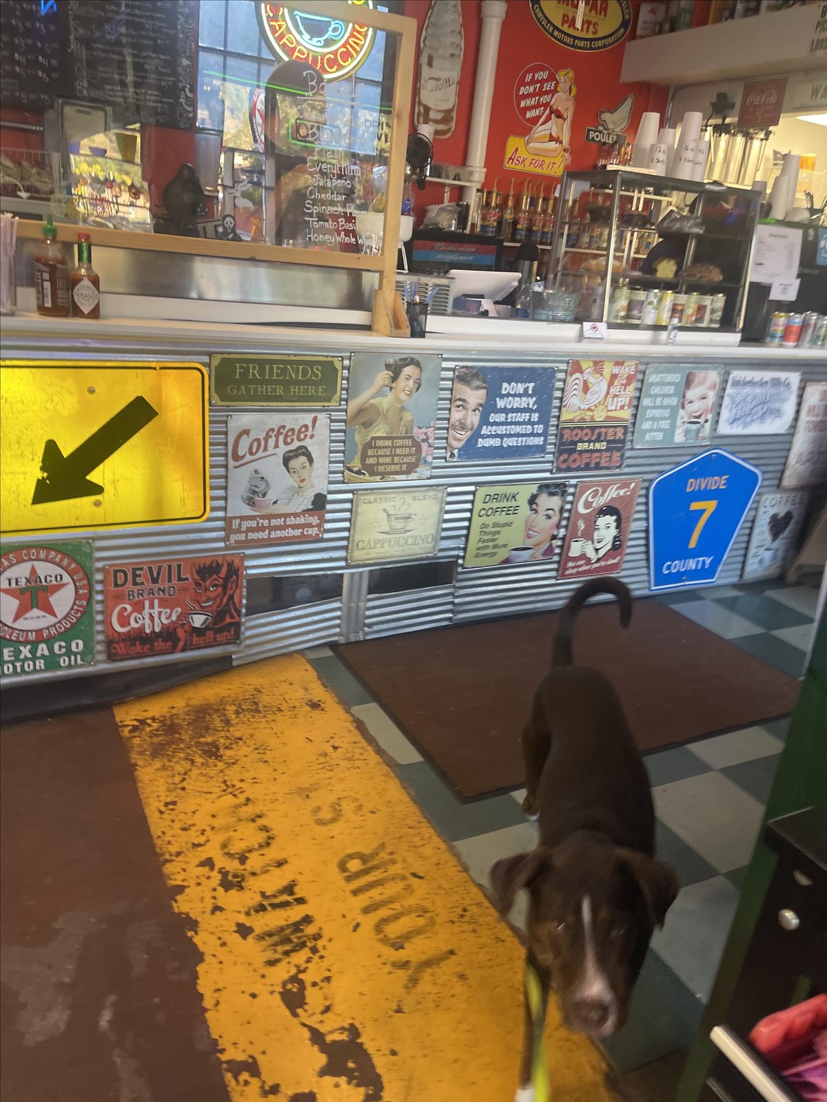 Photo of the interior at Pump House Coffee & Deli, a dog-friendly coffeehouse in Deadwood, SD.