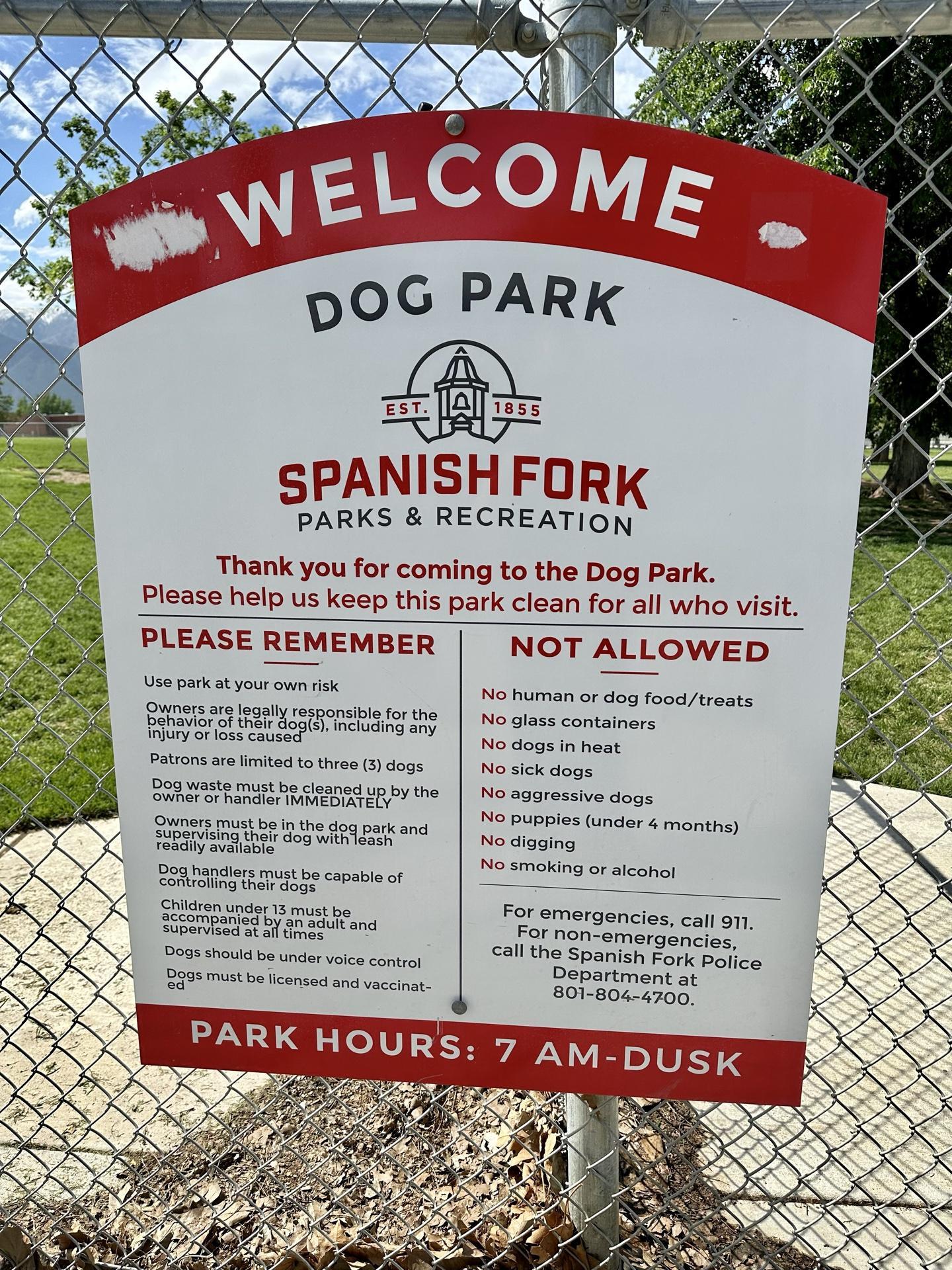 Pet Friendly Spanish Fork Dog Park