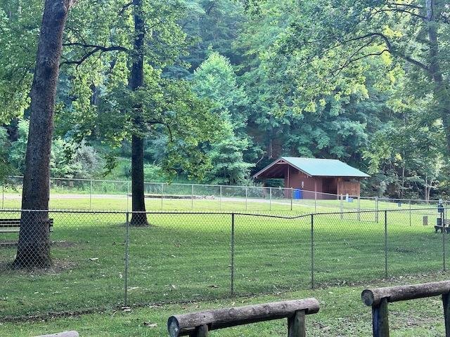 The area of Mountwood Bark Park, an attraction in Walker, WV.