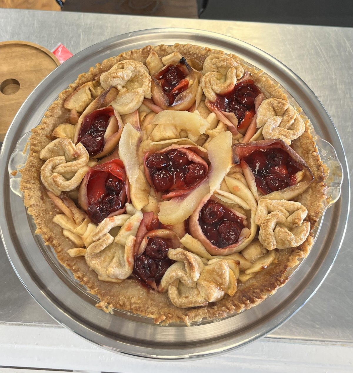 A cherry pie from a dog-friendly eatery in Wilmington, NC, The Soundbar and Cafe.