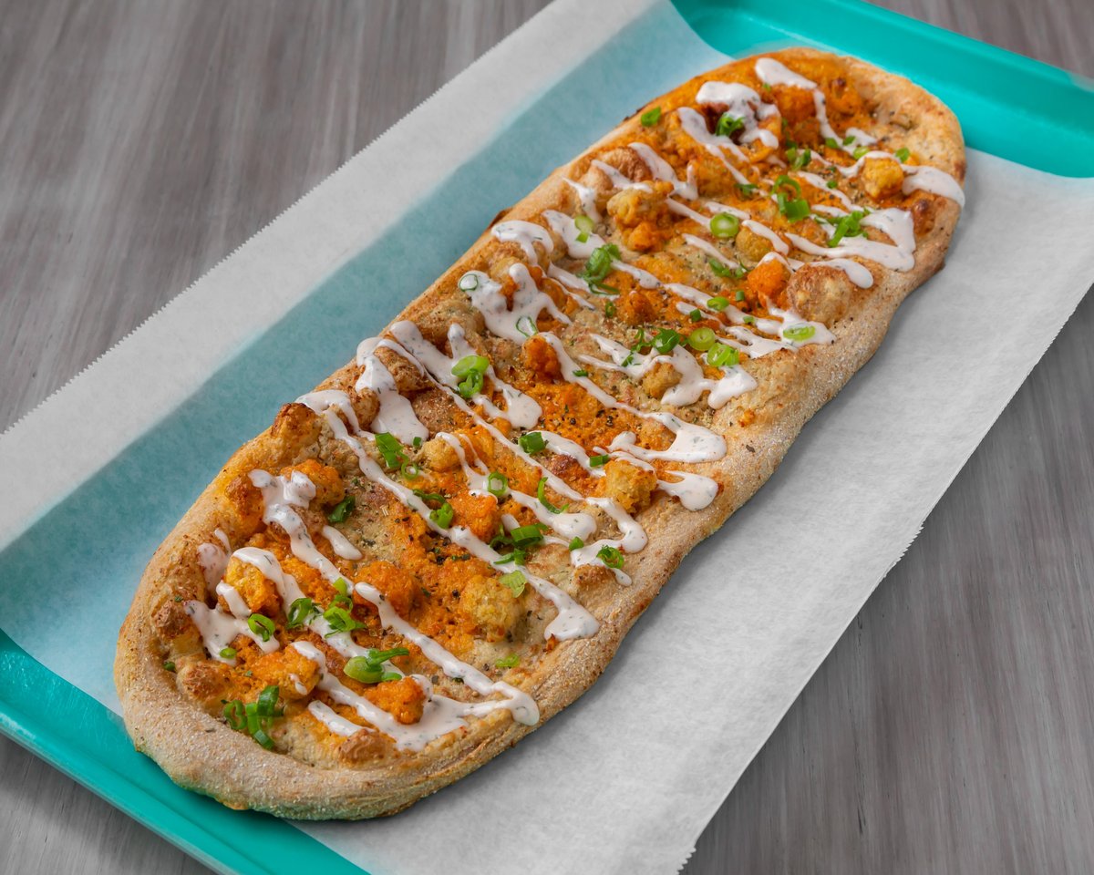 Flatbread pictured at Florish, a pet-friendly spot in Tampa, FL.