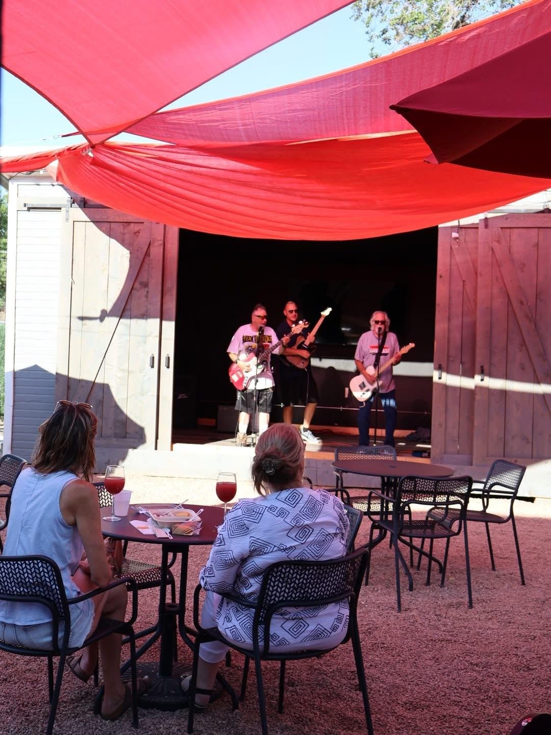 The dog-friendly patio of TerraVin Cellars in Palisade, CO.