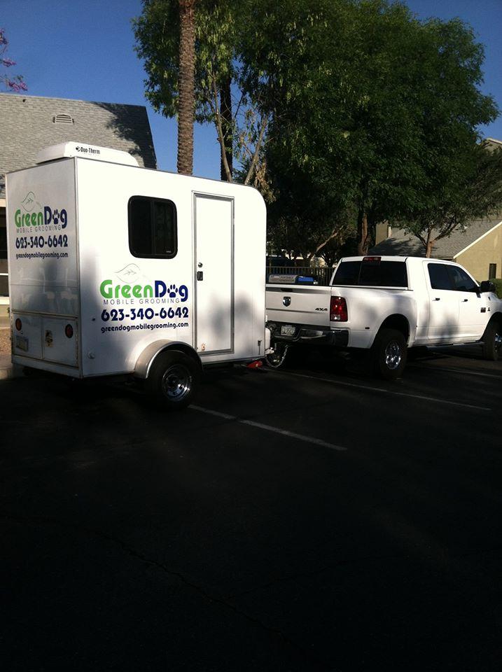 Pet Friendly Green Dog Mobile Grooming
