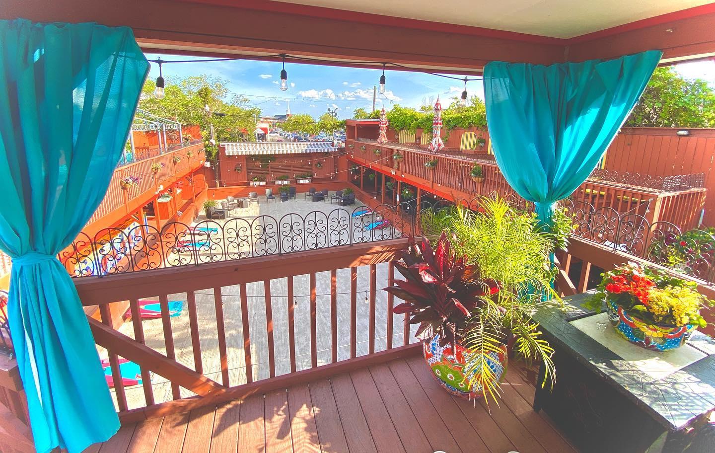 Brunch patio dining at LunaSea Virginia Beach Oceanfront