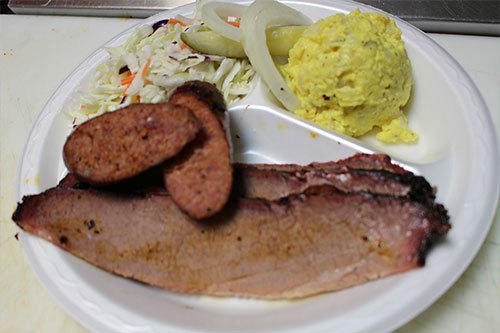 Picture of the food at Chief's BBQ & Grill, a dog friendly restaurant in Austin.