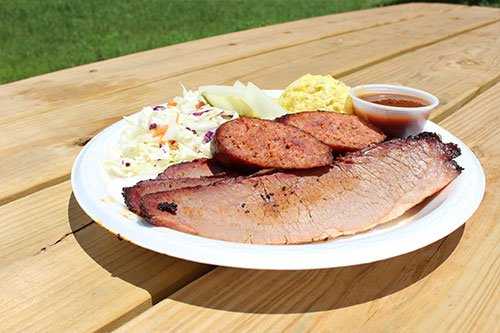 Photo of the food available at Chief's BBQ & Grill, a restaurant in Austin that allows dogs.