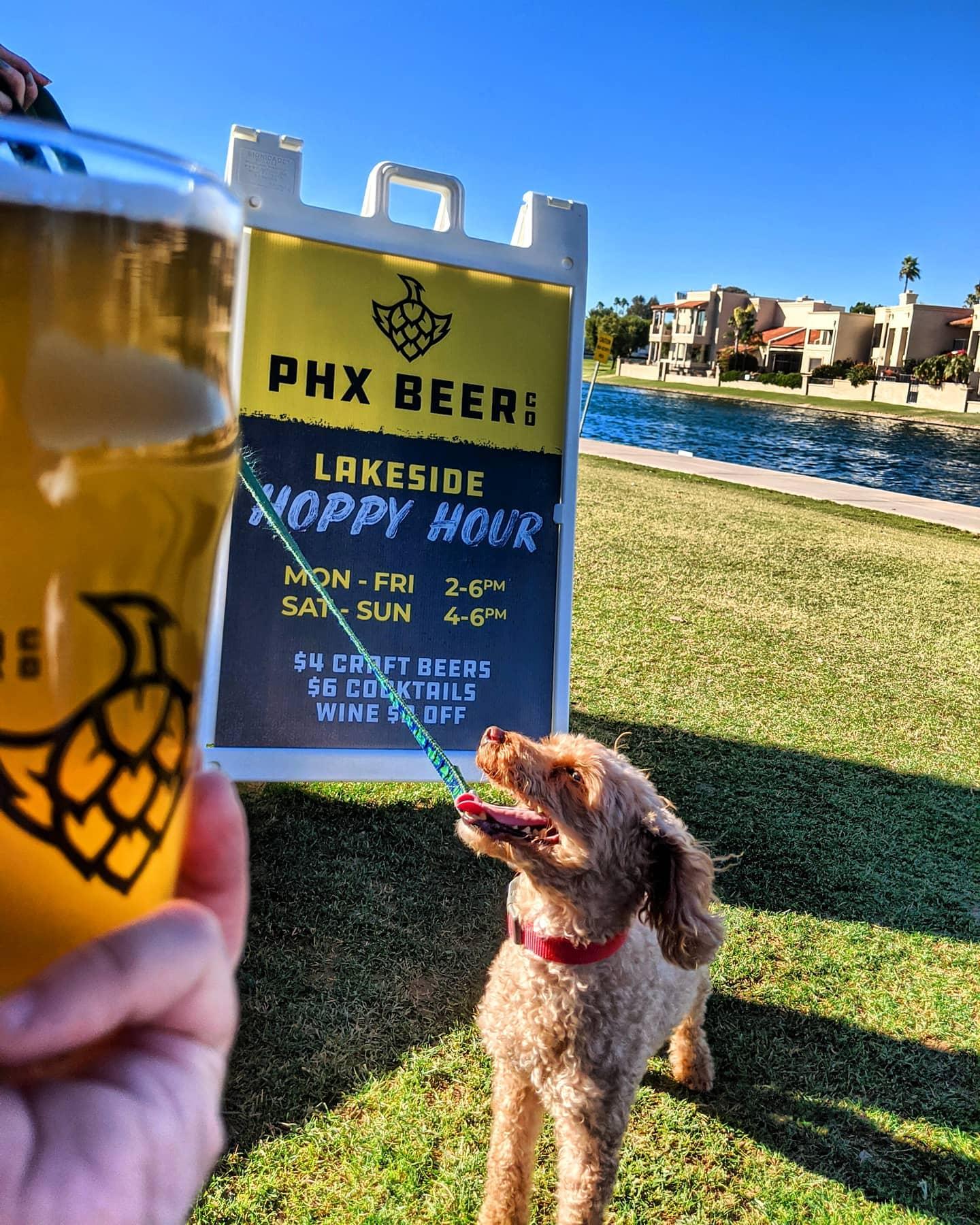 Pet Friendly PHX Beer Co. Brewery & Lakeside Restaurant