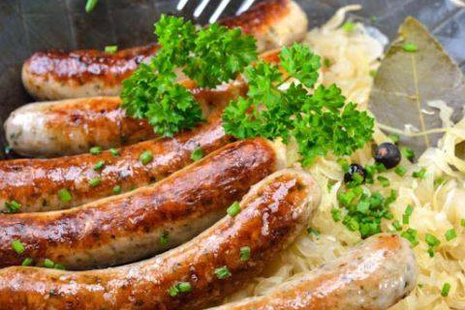 Нюрнбергские колбаски / Nürnberger Rostbratwurst.