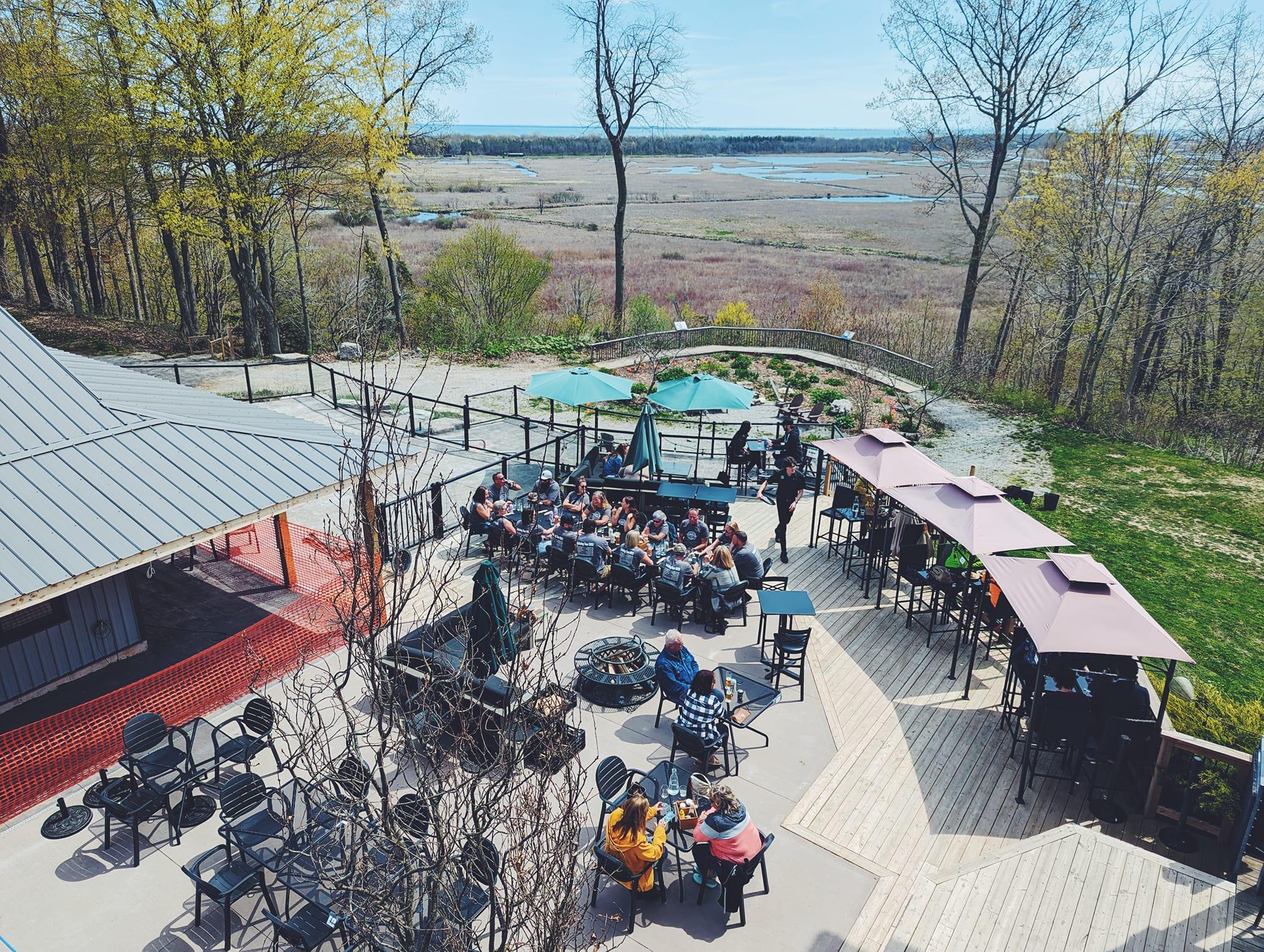 Pet Friendly Marshview Patio & Bar at Long Point Eco-Adventures