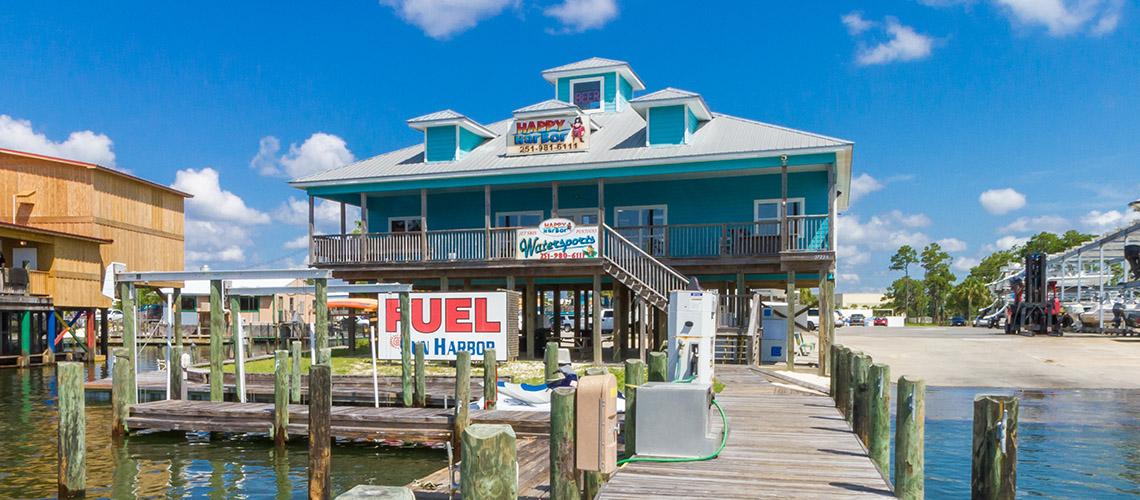 Picture of Happy Harbor, a dog-friendly restaurant in Orange Beach. Picture of Happy Harbor, a dog-friendly restaurant in Orange Beach.