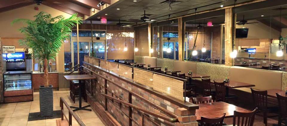 The interior of the dog friendly Eastwind Sushi And Grill. Only outdoor tables are dog friendly. The interior of the dog friendly Eastwind Sushi And Grill. Only outdoor tables are dog friendly.
