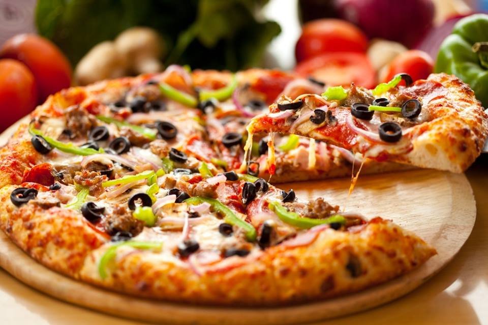 Picture of food at First Class Pizza, a pet-friendly pizza place in Riverside, CA.